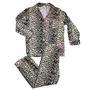 Bedhead y2k Vintage Leopard Print Two Piece Pajama Set Small